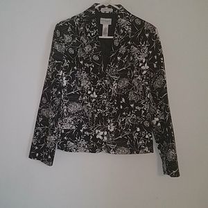 Black & White stretch blazer.